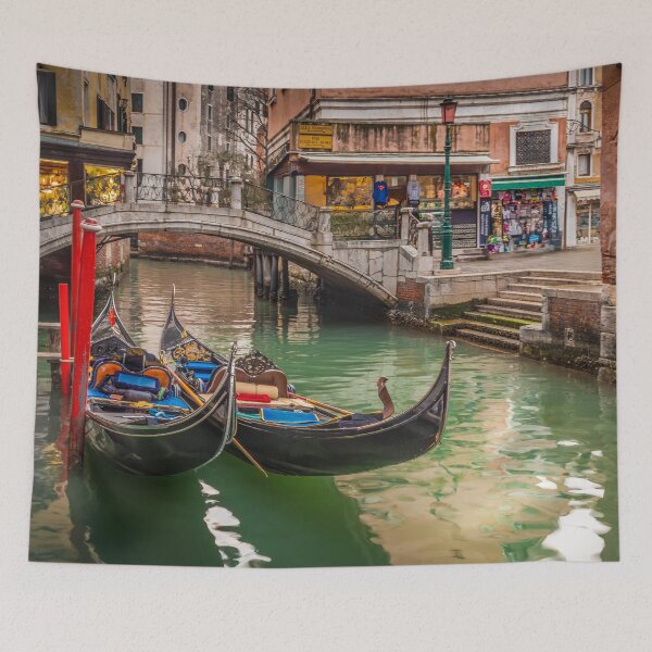 Item preview, Gondolas in Venice designed and sold by Viv Thompson Photography .