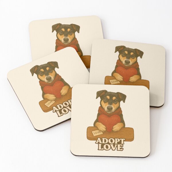 Item preview, Adopt Love – A Gentle Reminder from a Rescue Dog designed and sold by Tiny Joy World.