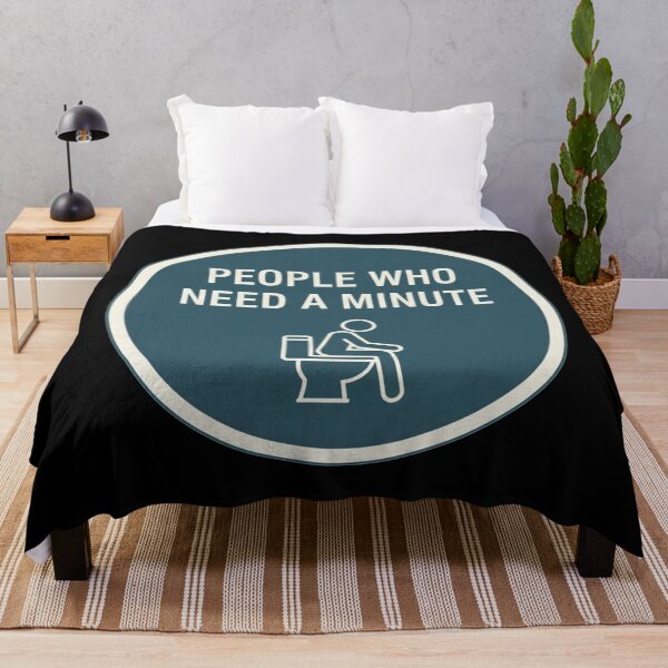 Item preview, People Who Need A Minute Bathroom Humor designed and sold by Owcomm.