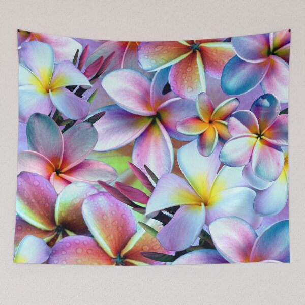Item preview, Rainbow Plumeria designed and sold by MoodyMuseArt.