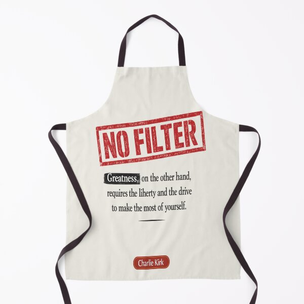 Item preview, NO FILTER Redaction Stamp Quote – Charlie Kirk Motivational Vinyl designed and sold by POD DYNASTY.