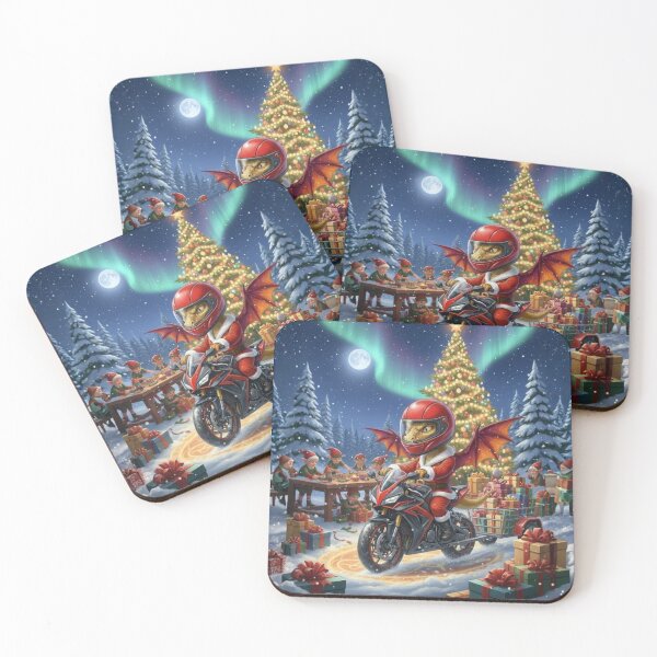 Item preview, Dragon Santa Motorcycle Speed Art designed and sold by Good-moods.
