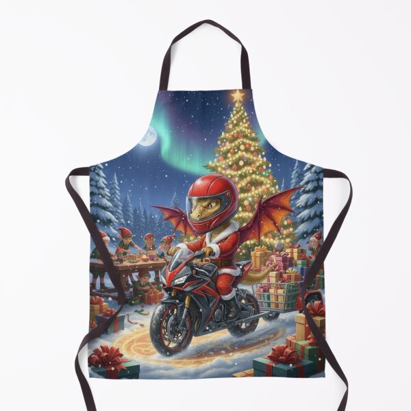 Item preview, Dragon Santa Motorcycle Speed Art designed and sold by Soul Cipher.