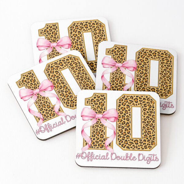 Item preview, 10th Birthday Girl Pink Coquette Bow Leopard 10 Year Old 2016 designed and sold by QUOTABLE STICKERS.