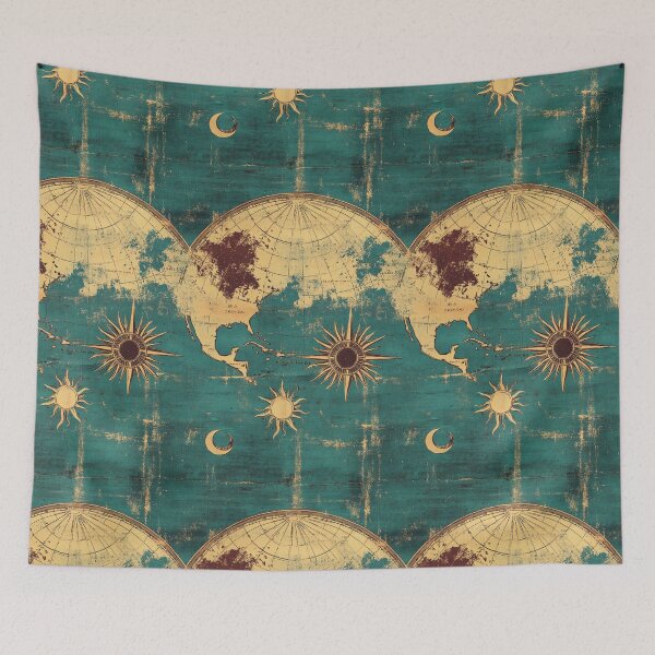 Item preview, Antique Celestial Map – Vintage Astronomy Art designed and sold by weirdfishes123.