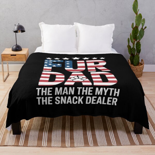 Item preview, Fur Dad Man Myth Snack Dealer Paw Cat Dog Father's Day7 designed and sold by lilLilaBatArt.