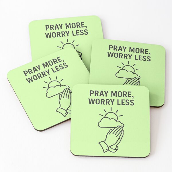 Item preview, PRAY MORE, WORRY LESS designed and sold by TheWonkyEaselCo.
