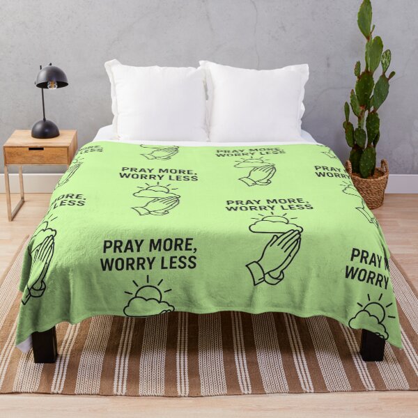 Item preview, PRAY MORE, WORRY LESS designed and sold by TheWonkyEaselCo.