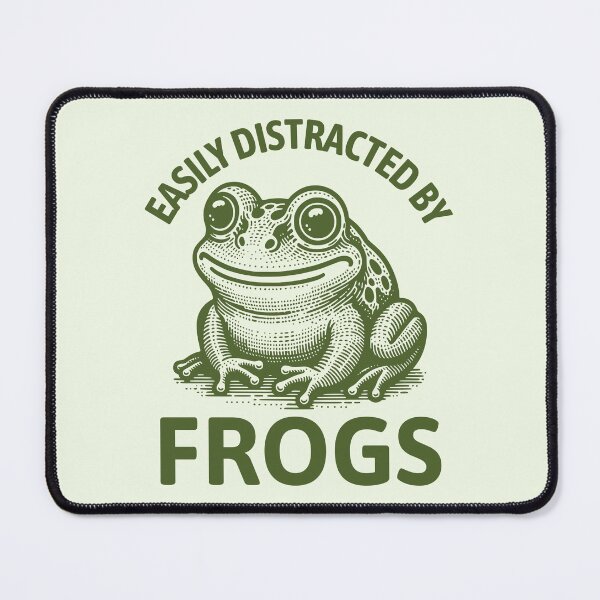 Item preview, Easily Distracted By Frogs Funny Frog Lover designed and sold by KLArtzStore.