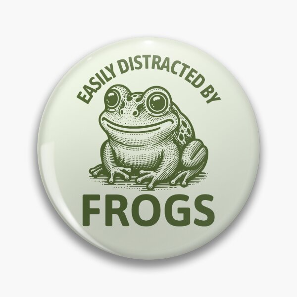 Item preview, Easily Distracted By Frogs Funny Frog Lover designed and sold by KLArtzStore.