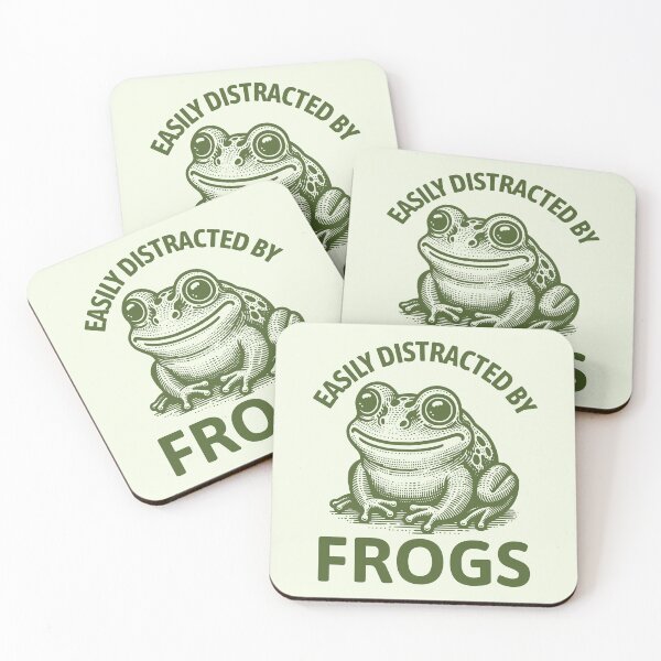 Item preview, Easily Distracted By Frogs Funny Frog Lover designed and sold by KLArtzStore.