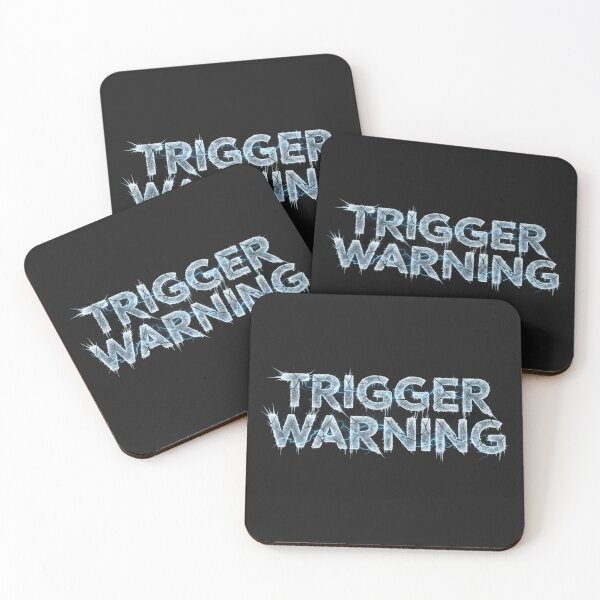 Item preview, Trigger Warning Icy Frozen Lightning Text designed and sold by Owcomm.