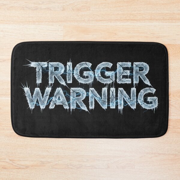 Item preview, Trigger Warning Icy Frozen Lightning Text designed and sold by Owcomm.