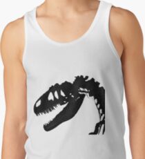 T-Rex Skeleton Black Tank Top