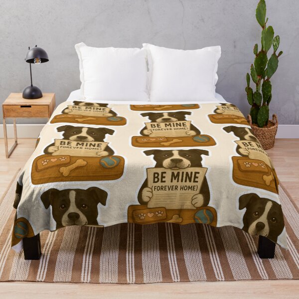 Item preview, Be Mine (Forever Home) - Rescue Dog Illustration designed and sold by Tiny Joy World.