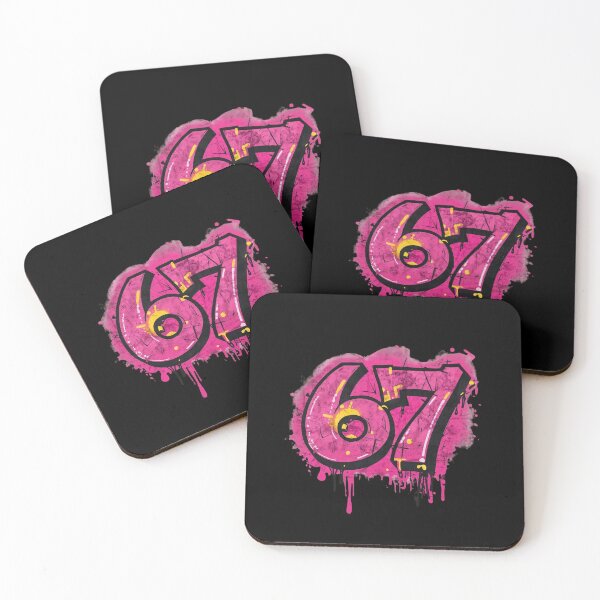 Item preview, 67 Six Seven Funny Meme Graffiti Tag designed and sold by WHITE FLAME PRINTS.