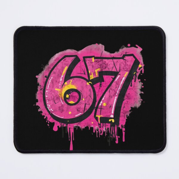 Item preview, 67 Six Seven Funny Meme Graffiti Tag designed and sold by WHITE FLAME PRINTS.