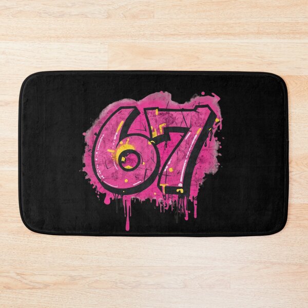 Item preview, 67 Six Seven Funny Meme Graffiti Tag designed and sold by WHITE FLAME PRINTS.