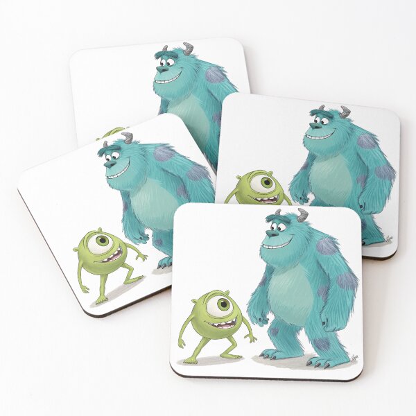 Artikelvorschau, Mike und Sully aus dem Anime-Stil von Monsters Inc. entworfen und verkauft von Danime Planet.