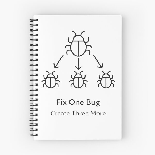 Aperçu de l'œuvre Corriger un bug, en créer trois autres. Mème de développeur. créée et vendue par techy-rrr.