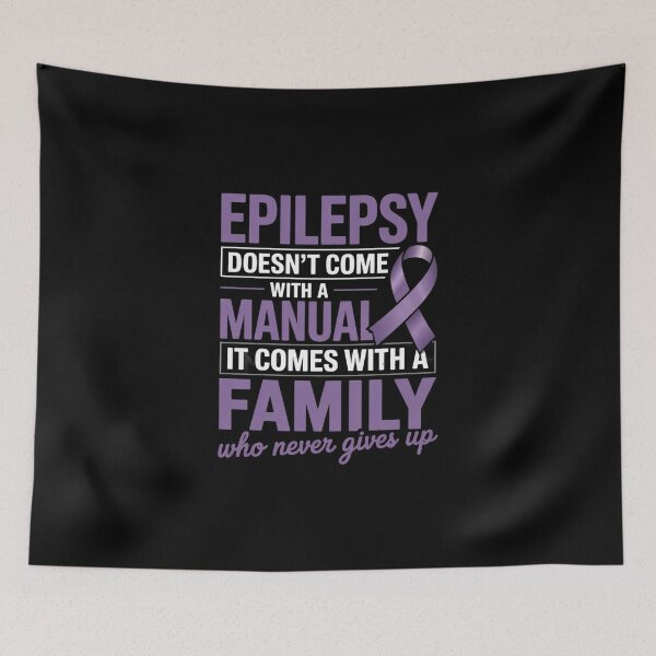 Item preview, A Family Who Never Gives Up Epilepsy Awareness  designed and sold by MicanCuteStore.