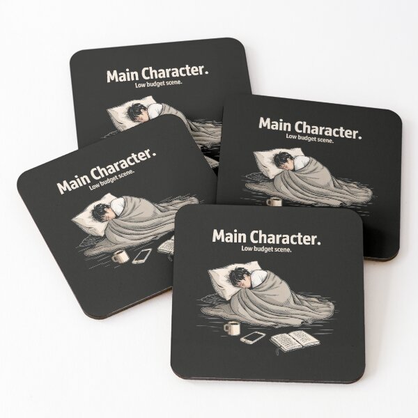 Item preview, Main Character Low Budget Scene Design with Minimalist Sleep Setup and Emotional Vibe designed and sold by SplashTastic.