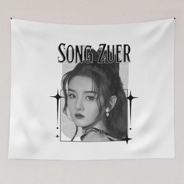 Item preview, Song Zuer (宋祖儿) Chinese Actress Art Chinese Celebrity IllustrationScrapbook Collage Cozy Y2K Vintage Design designed and sold by HELL0WBELLO.