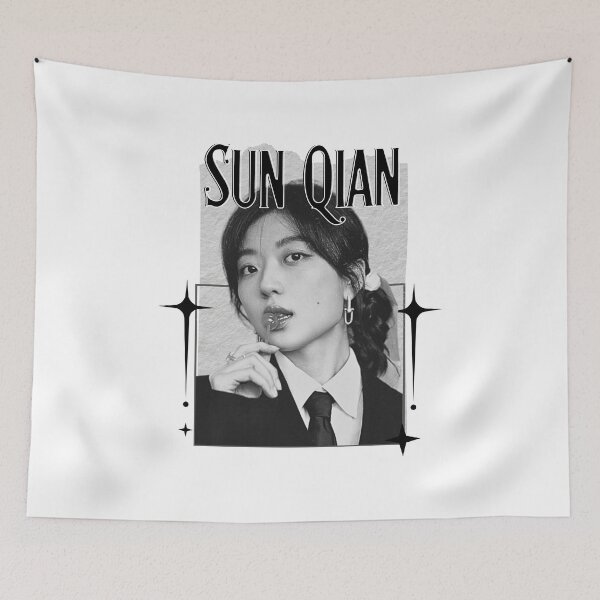 Item preview, Sun Qian (孙千) Chinese Actress Art Chinese Celebrity IllustrationScrapbook Collage Cozy Y2K Vintage Design designed and sold by HELL0WBELLO.