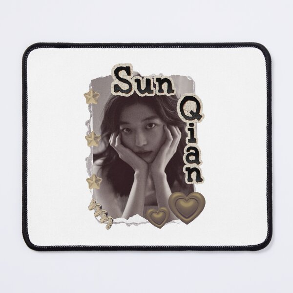 Item preview, Sun Qian (孙千) Chinese Actress Art Chinese Celebrity Illustration Scrapbook Collage Cozy Y2K Vintage Design designed and sold by HELL0WBELLO.