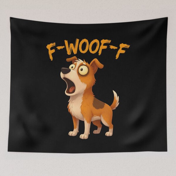 Artikelvorschau, Wuff-Wuff! Lustiger Hundehumor! Wuff-Wuff! Welpen-Meme mit Zitat! entworfen und verkauft von adiencarteras.