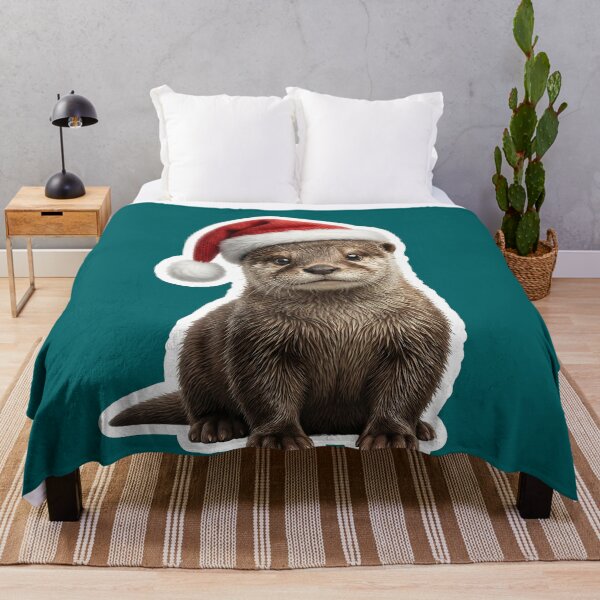 Item preview, Playful otter in Christmas joy designed and sold by DAGHO.