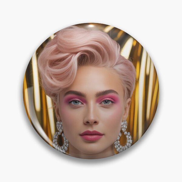 Item preview, Fashionable portrait of a woman with a glossy background designed and sold by BenCoStyle.