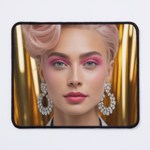 Item preview, Fashionable portrait of a woman with a glossy background designed and sold by BenCoStyle.