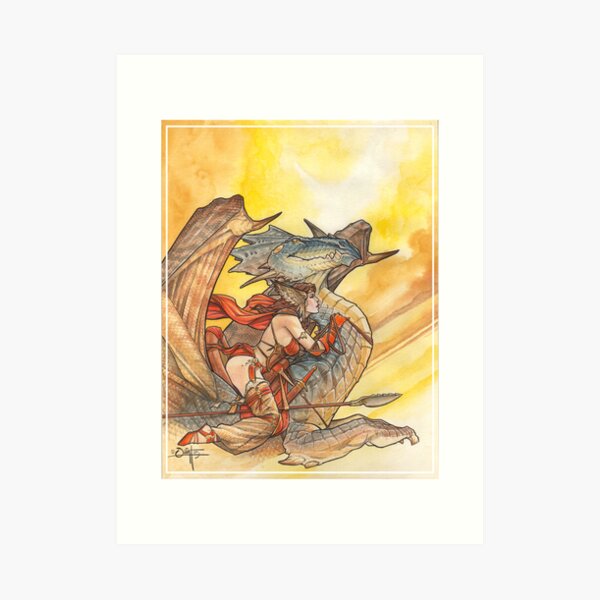 Dragonrider Art Print