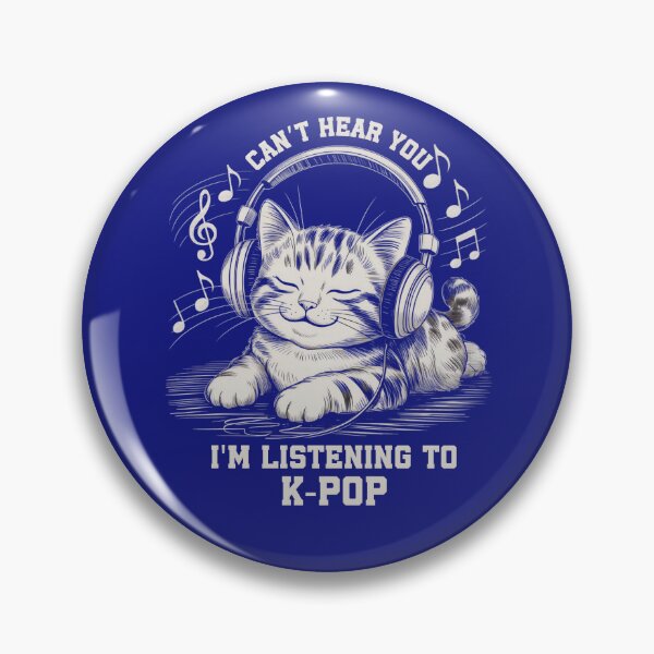 Item preview, K-Pop Cat PNG, Cute Cat Listening to K-Pop Shirt Design, Music Lover Sublimation, Headphones Kitty Art for Teens & K-Pop Fans designed and sold by DigitalArtByNow.