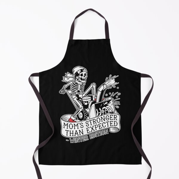 Item preview, Mom's Stronger Than Expected Winter Edition Funny Skeleton Snow Blower Skull Mom Tattoo Style Edgy Punk Mother Cold Weather Humor Gift designed and sold by anass002.