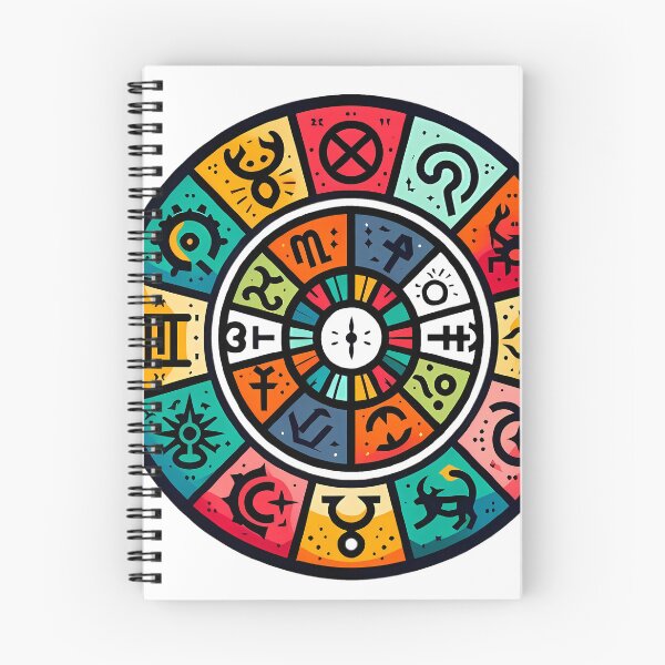 Item preview, Colorful Zodiac Wheel All 12 Signs Astrology designed and sold by DrawDrip.