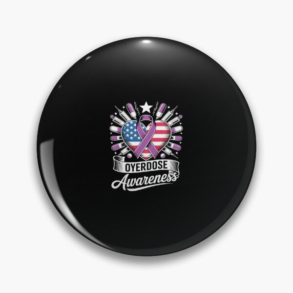 Item preview, August Overdose Awareness Purple Ribbon Drug Addiction  designed and sold by CombatTask.
