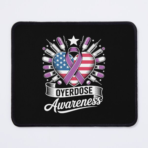 Item preview, August Overdose Awareness Purple Ribbon Drug Addiction designed and sold by CombatTask.