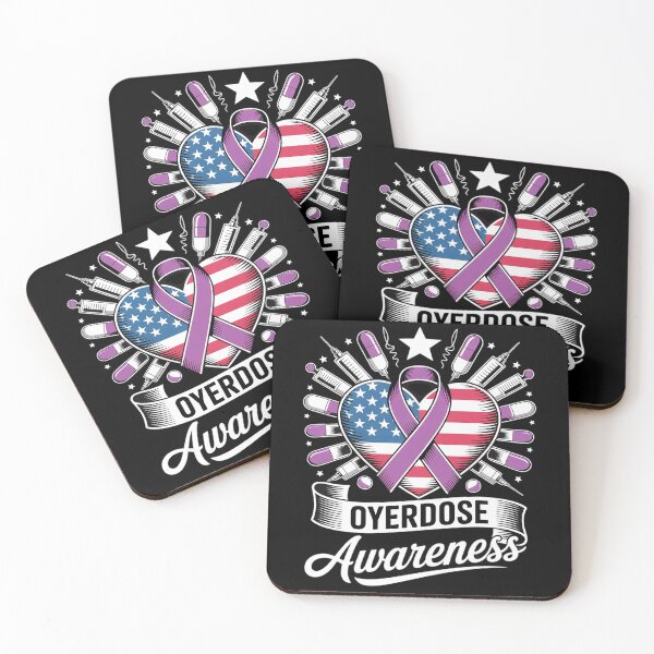 Item preview, August Overdose Awareness Purple Ribbon Drug Addiction  designed and sold by CombatTask.