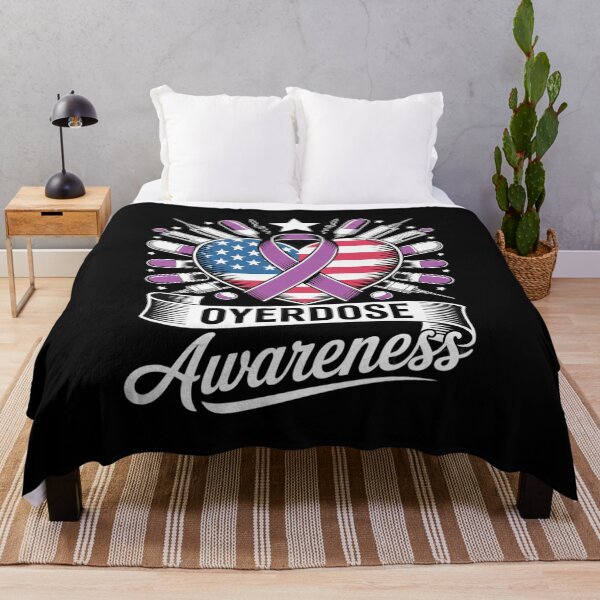 Item preview, August Overdose Awareness Purple Ribbon Drug Addiction  designed and sold by CombatTask.