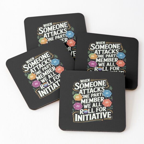 Item preview, When Someone Attacks One Party Member D20 Dice LGBTQ Ally  designed and sold by PowAcademy.