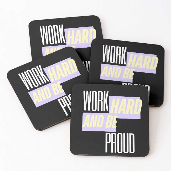 Item preview, Work Hard and Be Proud, Inspirational, Motivational designed and sold by Magic Love Art Print.