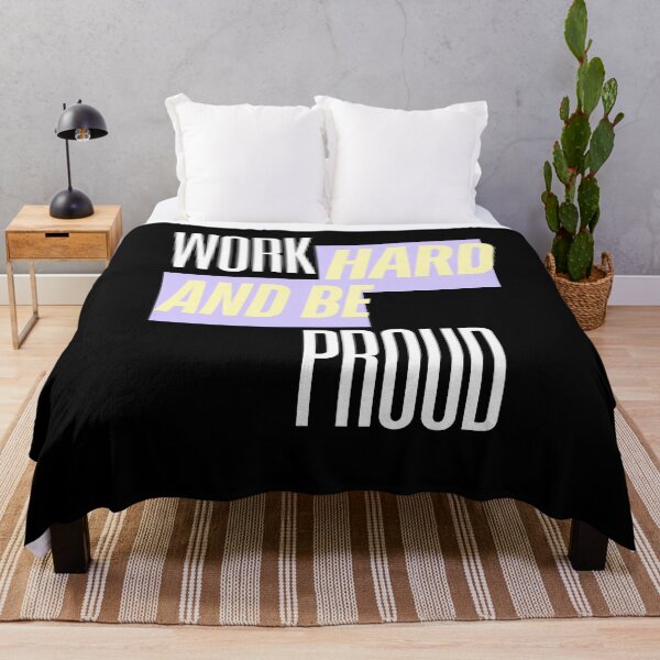 Item preview, Work Hard and Be Proud, Inspirational, Motivational designed and sold by Magic Love Art Print.