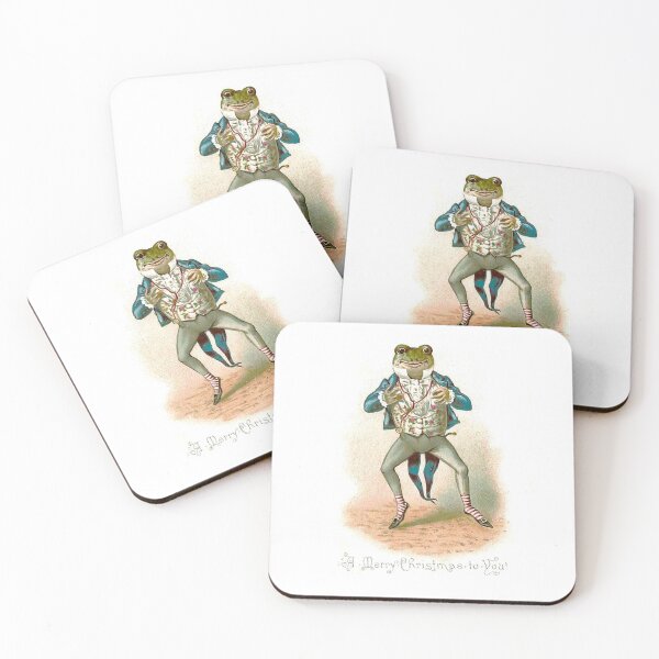 Item preview, Vintage Gentleman Frog Merry Christmas  designed and sold by MaewynAidan.
