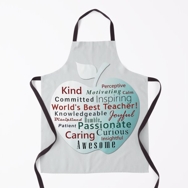 Item preview, Best Teacher Characteristics Green Apple designed and sold by WD-Artist.