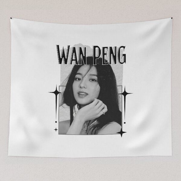 Item preview, Wan Peng (万鹏) Chinese Actress Art Chinese Celebrity IllustrationScrapbook Collage Cozy Y2K Vintage Design designed and sold by HELL0WBELLO.