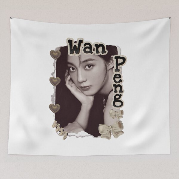 Item preview, Wan Peng (万鹏) Chinese Actress Art Chinese Celebrity Illustration Scrapbook Collage Cozy Y2K Vintage Design designed and sold by HELL0WBELLO.