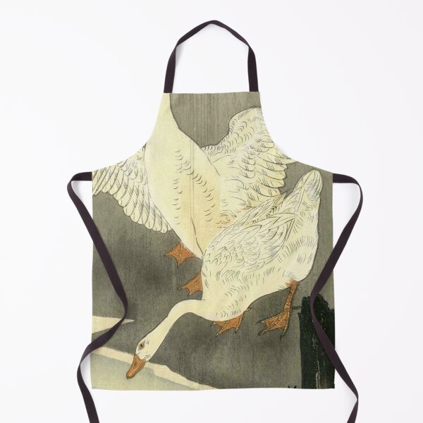 Item preview, Two Geese on a River by Ohara Koson : Serene Shin Hanga Japanese Poster designed and sold by artofuniverse.