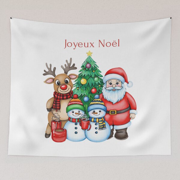 Item preview, Merry Christmas Friends — Cute Family Characters Holiday Illustration designed and sold by Artxotic Studio.